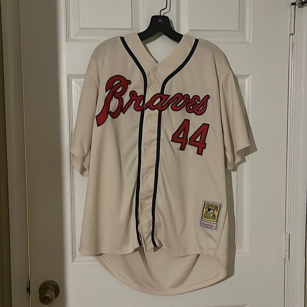 Vintage Atlanta Braves 44 Baseball Jersey H Aaron